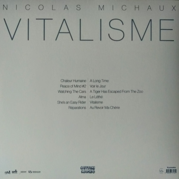 Nicolas Michaux - Vitalisme | Capitane Records (CAP099LP) - 2