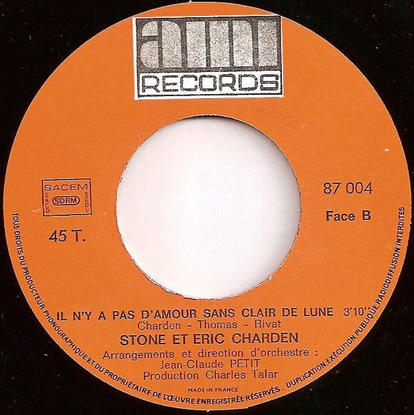 Stone Et Eric Charden - Il Y A Du Soleil Sur La France | AMI Records (87 004) - 4