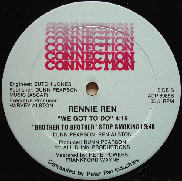 Rennie Ren - Brother To Brother - Stop Smoking! | Connection (ADP 8985) - 2