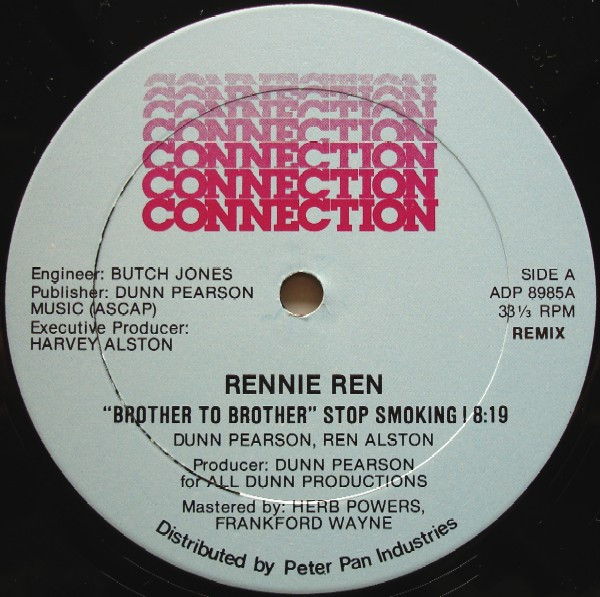Rennie Ren - Brother To Brother - Stop Smoking! | Connection (ADP 8985) - main