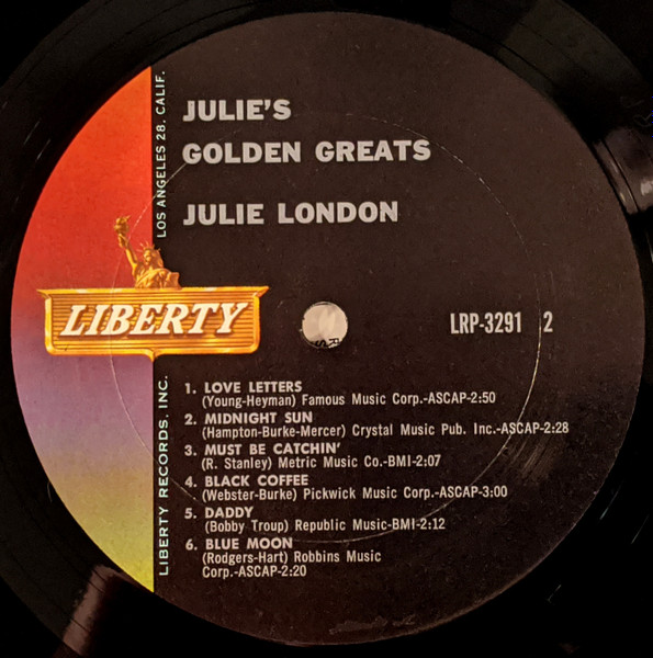 Julie London - Julie's Golden Greats | Liberty (LRP-3291) - 4