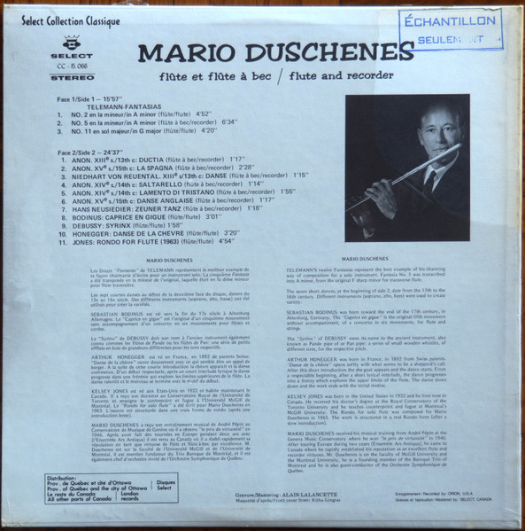 Mario Duschenes - Du XIIIe Au XXe Siècle / From The 13th To The 20th Century | Select (CC-15.066) - 2