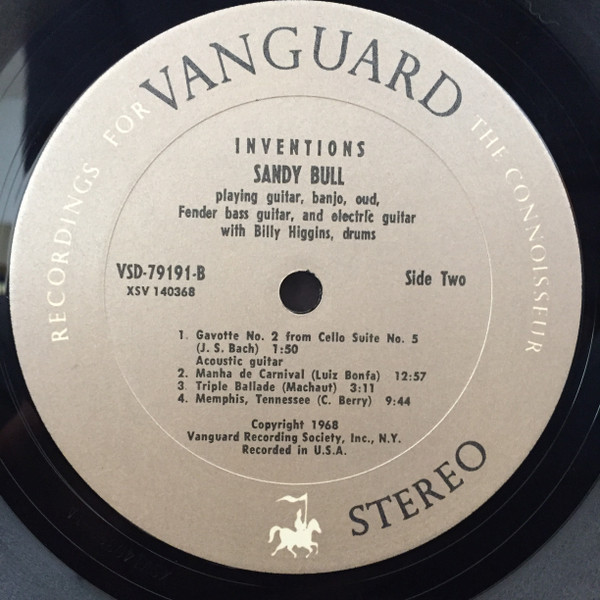 Sandy Bull - Inventions | Vanguard (VSD-79191) - 3 Sandy Bull - Inventions | Vanguard (VSD-79191) - 3
