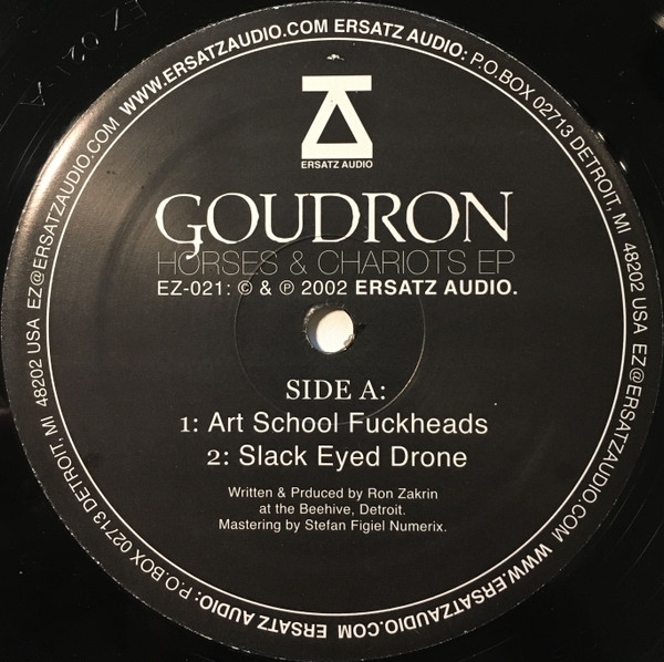 Goudron - Horses & Chariots | Ersatz Audio (EZ-021) - 3