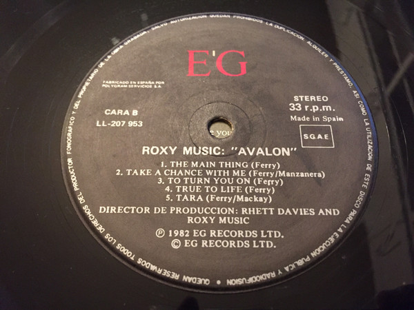 Roxy Music - Avalon | EG (LL 207 953) - 4