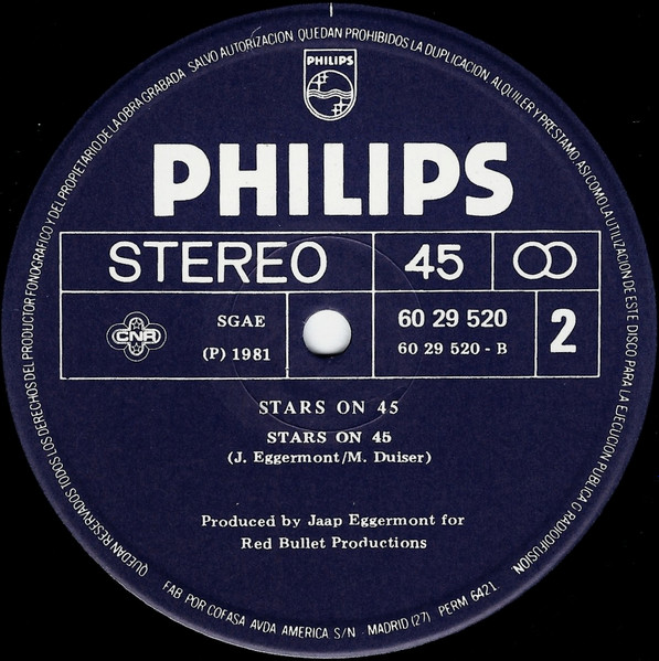 Stars On 45 - Stars On 45 | Philips (60 29 520) - 4