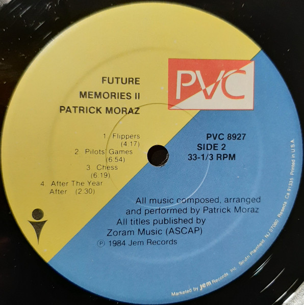 Patrick Moraz - Future Memories II | PVC Records (PVC 8927) - 4 Patrick Moraz - Future Memories II | PVC Records (PVC 8927) - 4
