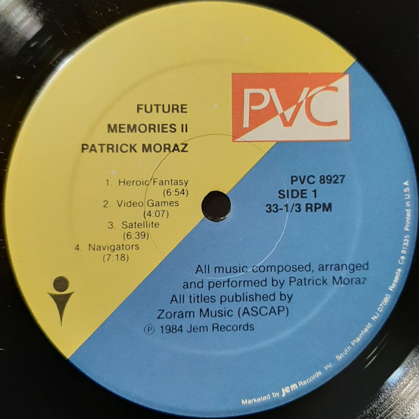 Patrick Moraz - Future Memories II | PVC Records (PVC 8927) - 3 Patrick Moraz - Future Memories II | PVC Records (PVC 8927) - 3