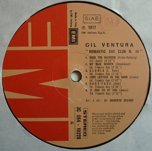 Gil Ventura - Sax Club Number 14 "Romantic" | EMI (3C 054-18228) - 3 Gil Ventura - Sax Club Number 14 "Romantic" | EMI (3C 054-18228) - 3