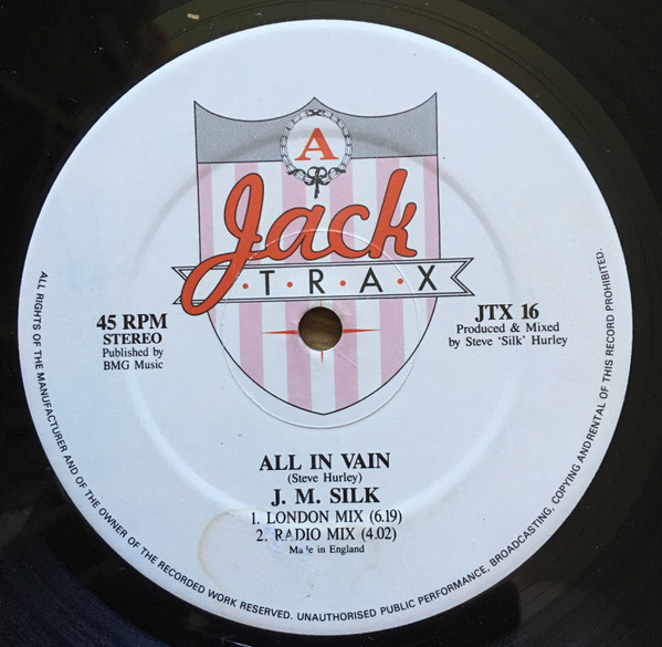 J.M. Silk - All In Vain | Jack Trax (JTX 16) - 3