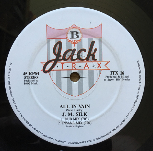 J.M. Silk - All In Vain | Jack Trax (JTX 16) - 4