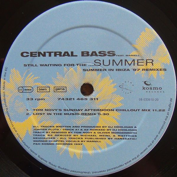 Central Bass Feat. Mariell - Still Waiting For ....Summer (Summer In Ibiza '97 Remixes) | Kosmo Records (74321 465 311) - 3 Central Bass Feat. Mariell - Still Waiting For ....Summer (Summer In Ibiza '97 Remixes) | Kosmo Records (74321 465 311) - 3