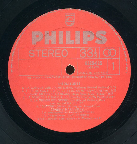 Johnny Hallyday - Insolitudes | Philips (6325 025) - 4