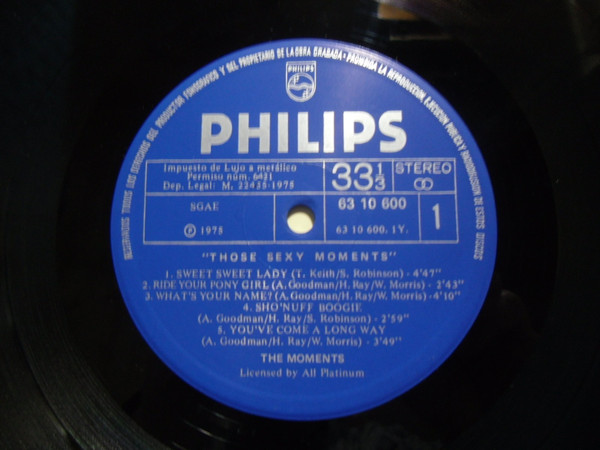 The Moments - Those Sexy Moments | Philips (63 10 600) - 3