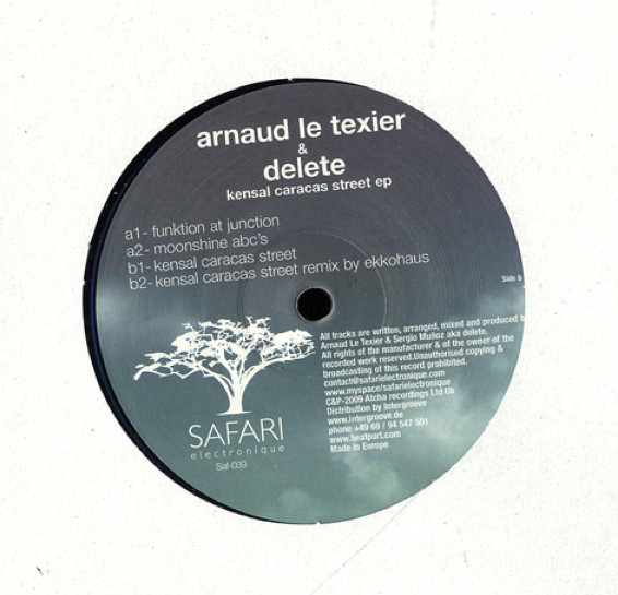 Arnaud Le Texier & Delete - Kensal Caracas Street EP | Safari Electronique (Saf-039) - main Arnaud Le Texier & Delete - Kensal Caracas Street EP | Safari Electronique (Saf-039) - main