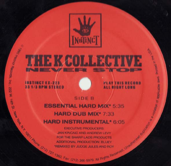 K-Collective - Never Stop | Instinct Records (EX-223) - 4