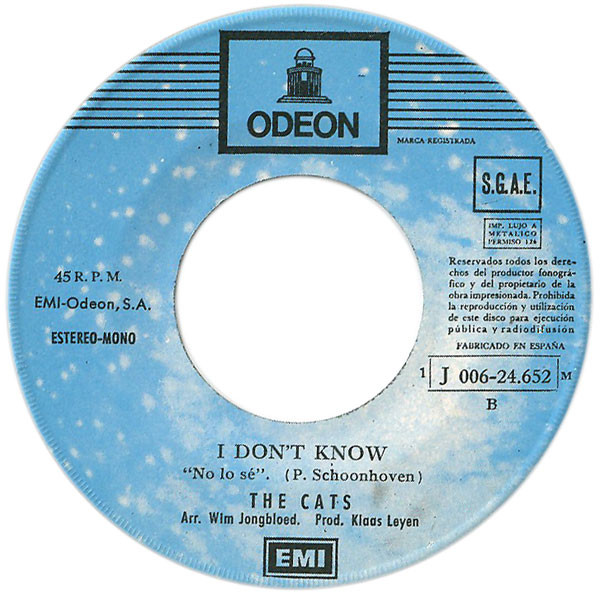 The Cats - Let's Dance | Odeon (1 J 006-24.652 M) - 4