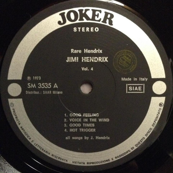 Jimi Hendrix - Rare Hendrix Vol. 4 | Joker (SM 3535) - 3 Jimi Hendrix - Rare Hendrix Vol. 4 | Joker (SM 3535) - 3