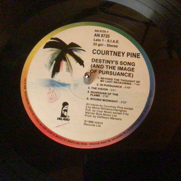 Courtney Pine - Destiny's Song + The Image Of Pursuance | Antilles New Directions (AN 8725) - 3