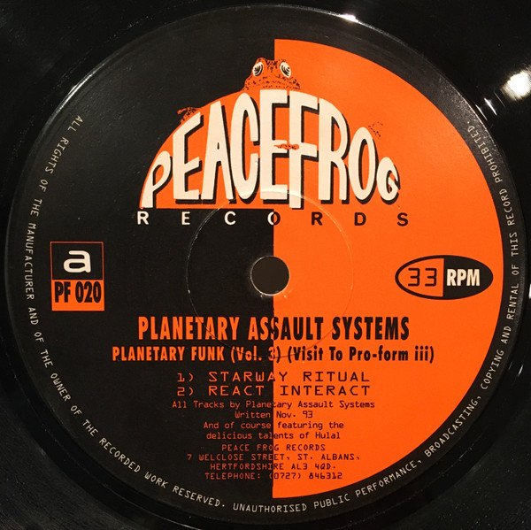Planetary Assault Systems - Planetary Funk Vol. 3 (Visit To Pro-form iii) | Peacefrog Records (PF 020) - 4 Planetary Assault Systems - Planetary Funk Vol. 3 (Visit To Pro-form iii) | Peacefrog Records (PF 020) - 4