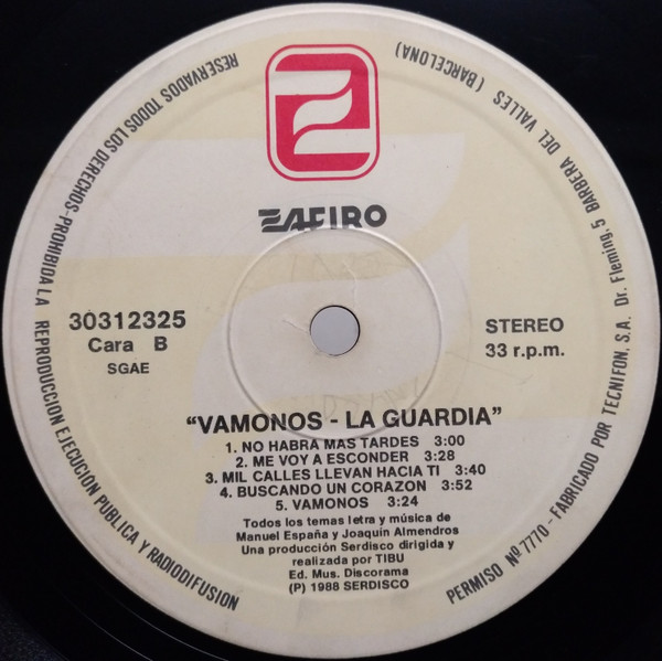 La Guardia - Vámonos | Zafiro (30312325) - 4