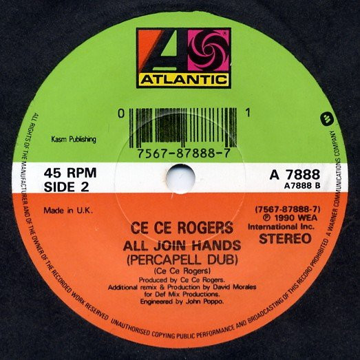Ce Ce Rogers - All Join Hands | Atlantic (A 7888) - 2