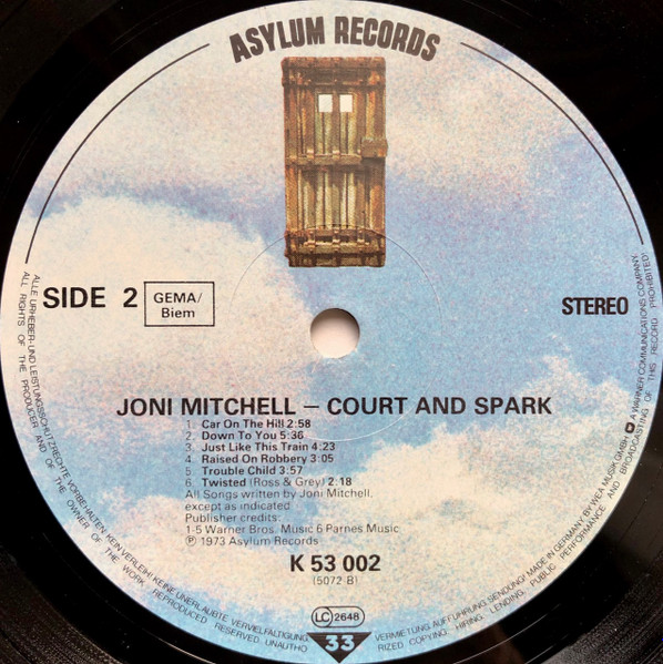 Joni Mitchell - Court And Spark | Asylum Records (AS 53 002) - 4 Joni Mitchell - Court And Spark | Asylum Records (AS 53 002) - 4