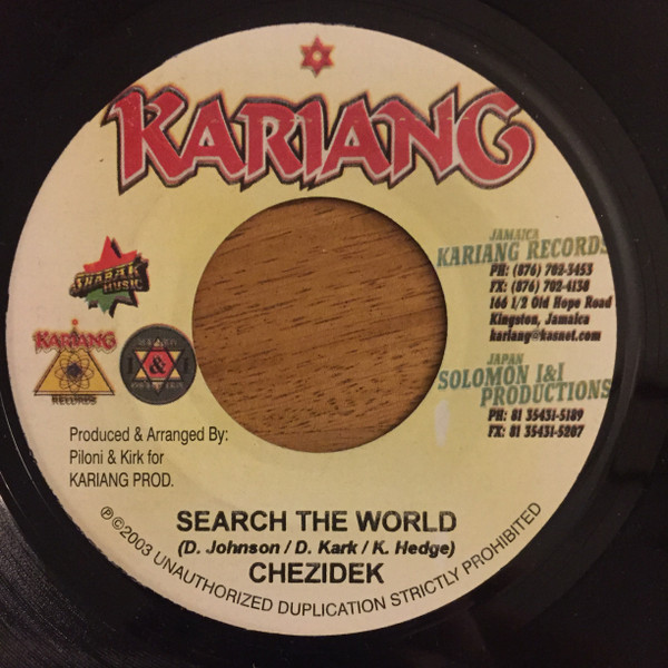 Chezidek - Search The World | Kariang Records (none)