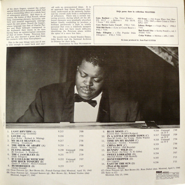 The Oscar Peterson Trio - I Got Rhythm (Oscar Peterson Trio Vol. 1) | RCA (FXM1 7233) - 4 The Oscar Peterson Trio - I Got Rhythm (Oscar Peterson Trio Vol. 1) | RCA (FXM1 7233) - 4