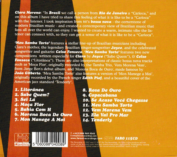 Clara Moreno - Meu Samba Torto | Far Out Recordings (FARO 115CD) - 2 Clara Moreno - Meu Samba Torto | Far Out Recordings (FARO 115CD) - 2