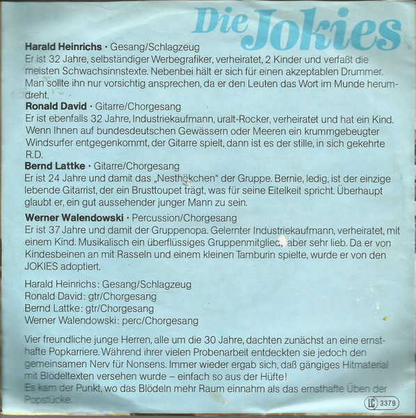 Jokies - Bum-De-Ra-De-Ping-De-Puff | Jupiter Records (100 940-100) - 2