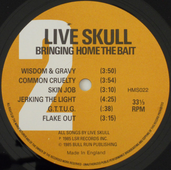 Live Skull - Bringing Home The Bait | Homestead Records (HMS 022) - 4 Live Skull - Bringing Home The Bait | Homestead Records (HMS 022) - 4