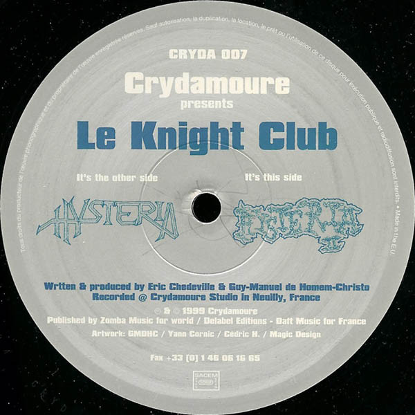 Le Knight Club - Hysteria | Crydamoure (CRYDA 007) - 4