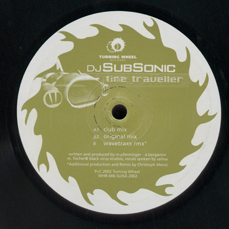DJ SubSonic - Time Traveller | Turning Wheel Records (WHR-006) - main