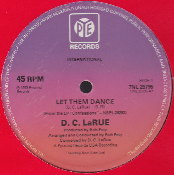 D.C. LaRue - Let Them Dance | Pye International (7NL 25795) D.C. LaRue - Let Them Dance | Pye International (7NL 25795)