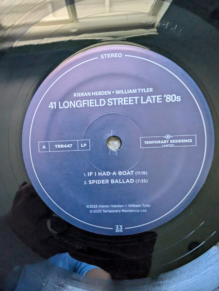 Kieran Hebden , William Tyler - 41 Longfield Street Late '80s | Temporary Residence Limited (TRR 447 LP) - 3 Kieran Hebden , William Tyler - 41 Longfield Street Late '80s | Temporary Residence Limited (TRR 447 LP) - 3