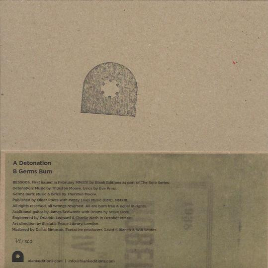 Thurston Moore - Detonation | Blank Editions (BESS005) - 2 Thurston Moore - Detonation | Blank Editions (BESS005) - 2