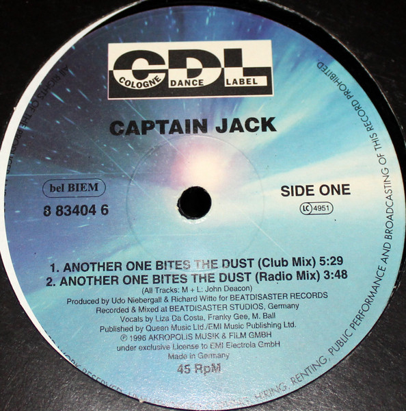 Captain Jack - Another One Bites The Dust | CDL - Cologne Dance Label (7243 8 83404 6 5) - 2