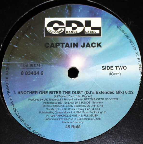 Captain Jack - Another One Bites The Dust | CDL - Cologne Dance Label (7243 8 83404 6 5) - 3