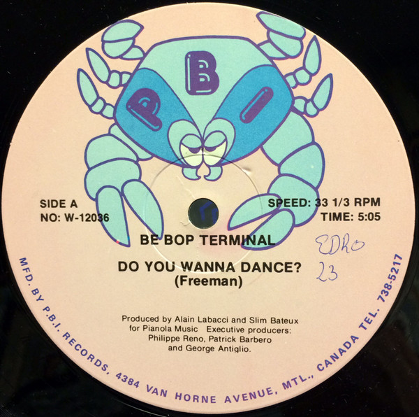 Be Bop Terminal - Do You Wanna Dance? / I'm Coming Home | P.B.I. Records (W-12036) - main
