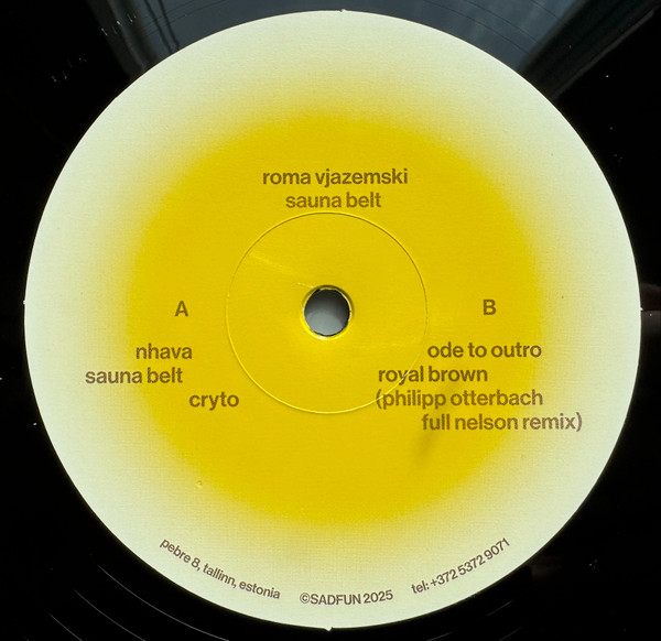 Roma Vjazemski - Sauna Belt | Sad Fun (SADFUN008) - main