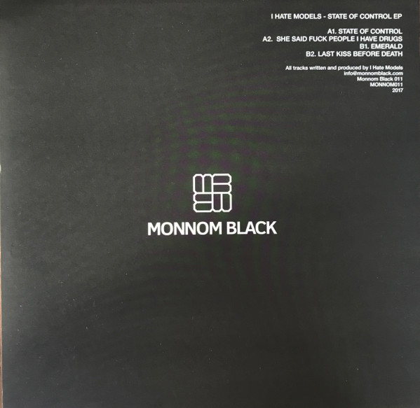 I Hate Models - State Of Control EP | Monnom Black (MONNOM BLACK 011) - 2 I Hate Models - State Of Control EP | Monnom Black (MONNOM BLACK 011) - 2