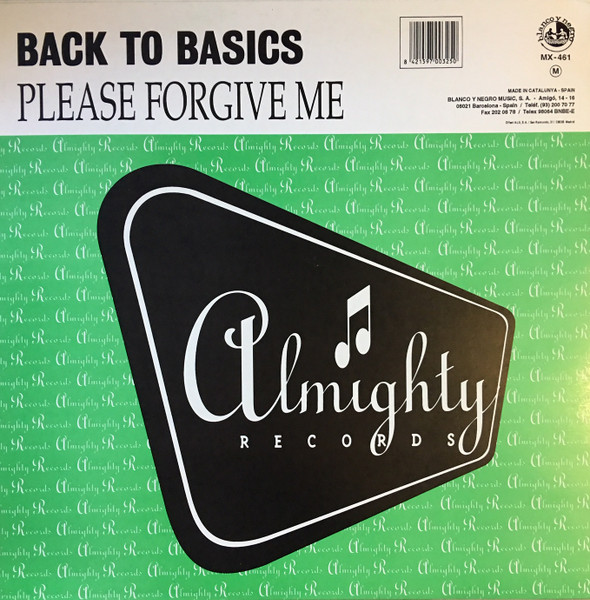Back To Basics - Please Forgive Me | Blanco Y Negro (MX-461) - 2