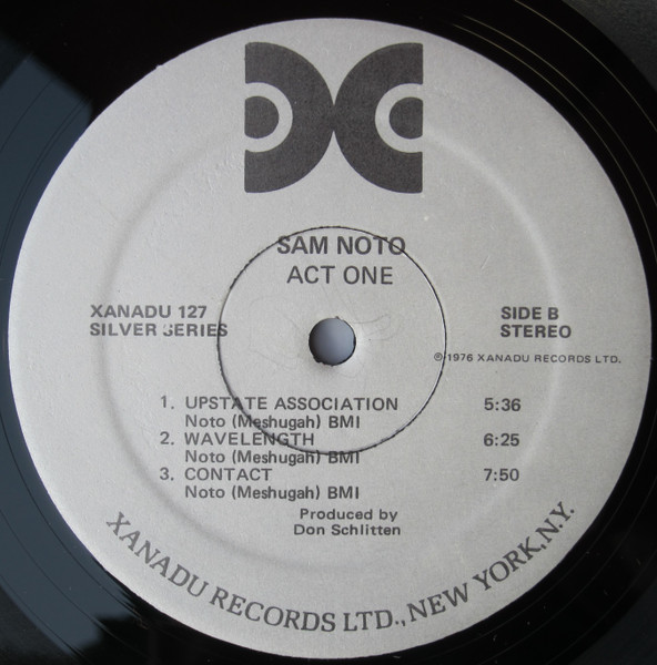 Sam Noto - Act One [Vinyl] | Xanadu Records (Xanadu 127) - 4