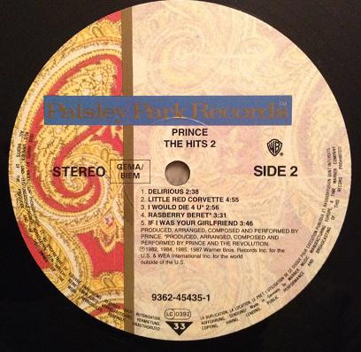 Prince - The Hits 2 | Warner Bros. Records (9362 45435-1) - 4 Prince - The Hits 2 | Warner Bros. Records (9362 45435-1) - 4