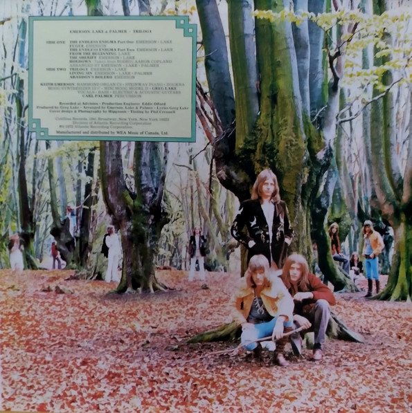 Emerson, Lake & Palmer - Trilogy [Vinyl] | Cotillion (SD 9903) - 2