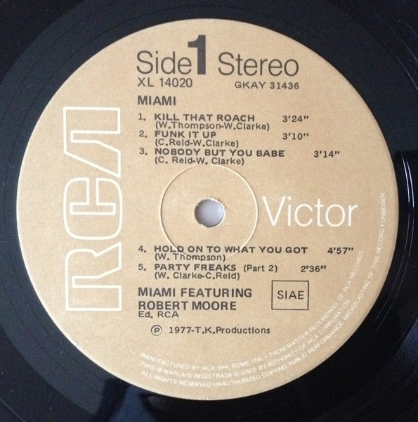 Miami Featuring Robert Moore - Miami | RCA Victor (XL 14020) - 3