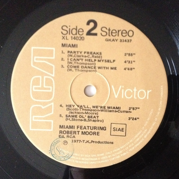 Miami Featuring Robert Moore - Miami | RCA Victor (XL 14020) - 4