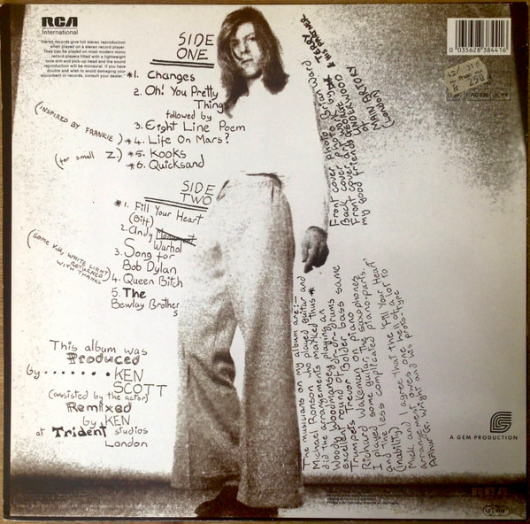 David Bowie - Hunky Dory | RCA International (NL 83844) - 2 David Bowie - Hunky Dory | RCA International (NL 83844) - 2
