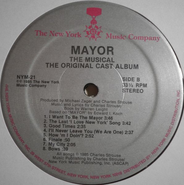 Mayor The Musical (Original Cast Album)